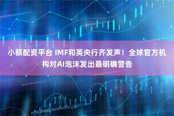 小额配资平台 IMF和英央行齐发声！全球官方机构对AI泡沫发出最明确警告