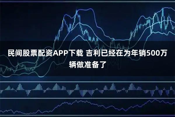 民间股票配资APP下载 吉利已经在为年销500万辆做准备了